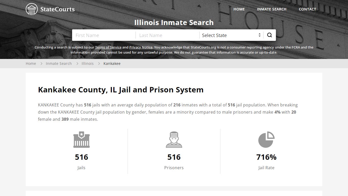 Kankakee County, IL Inmate Search - StateCourts